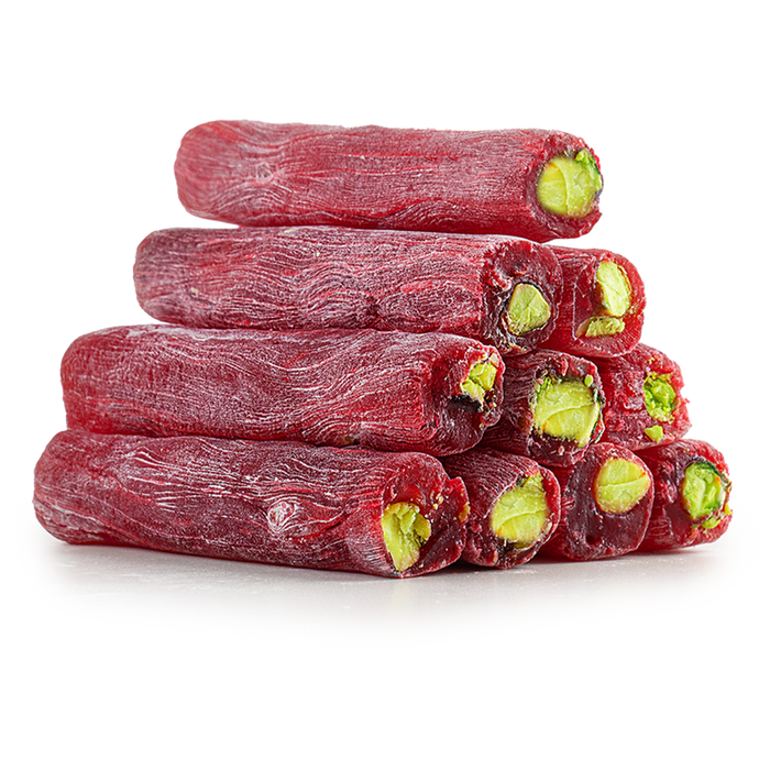 Pomegranate & Pistachio Turkish Delight Roll – Fruity Freshness, Nutty Richness!
